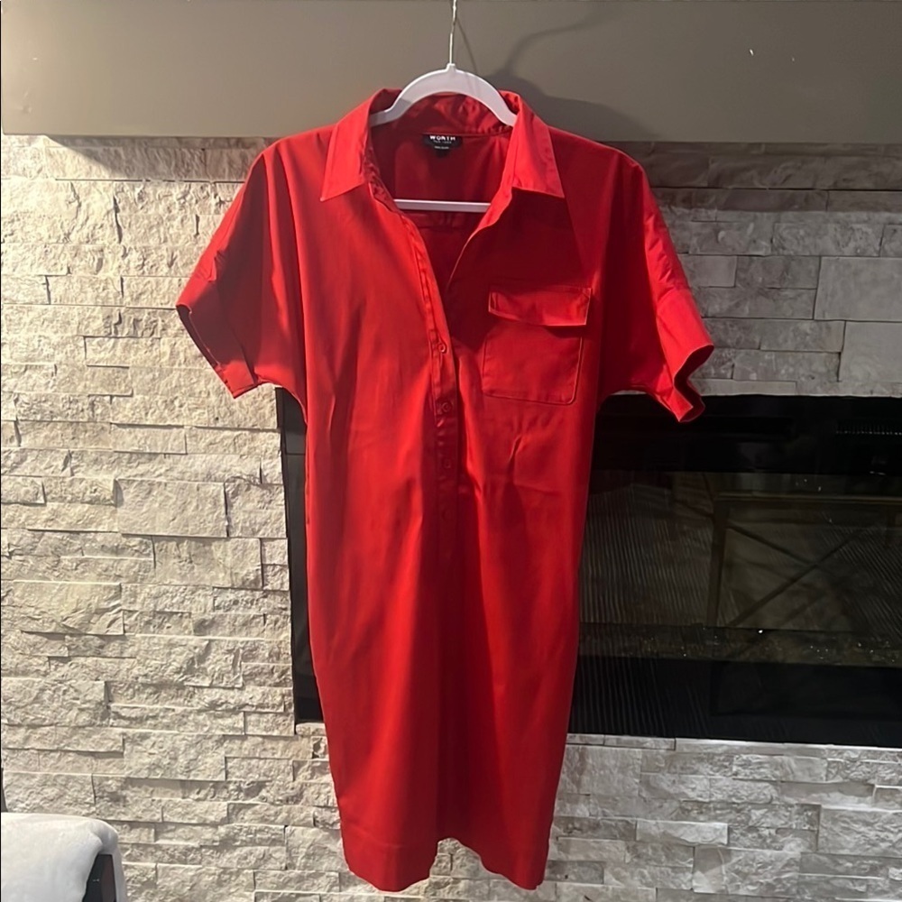 Vibrant Worth NY size P/Small Red Midi Dress